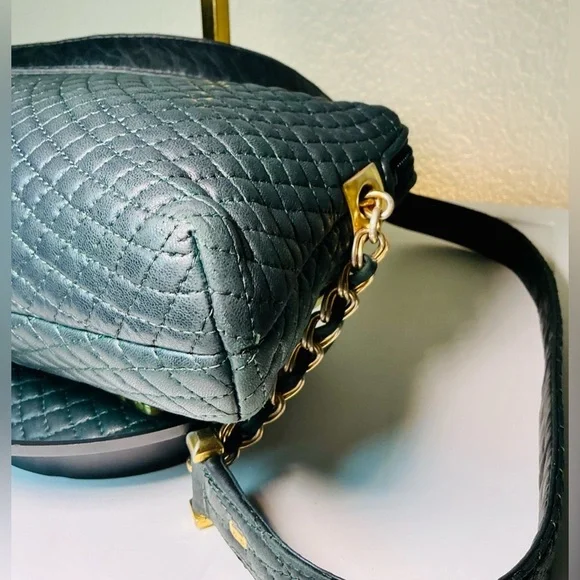 Bally Quilted Lambskin Handbag With Gold B Logo “Host Pick” - Picture 10 of 16